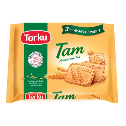 TORKU TAM BUGDAY 3*131GR BISKUVI. ürün görseli