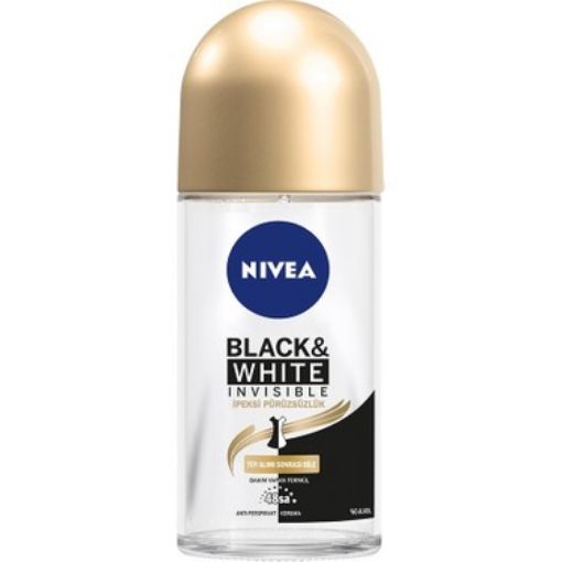 NIVEA ROLL-ON 50ML INVISIBLE BLACK WHITE KADIN. ürün görseli