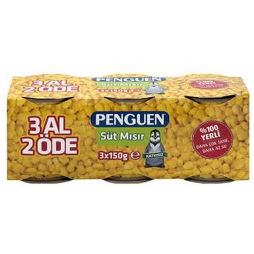 PENGUEN SUT MISIR 3*150GR. ürün görseli