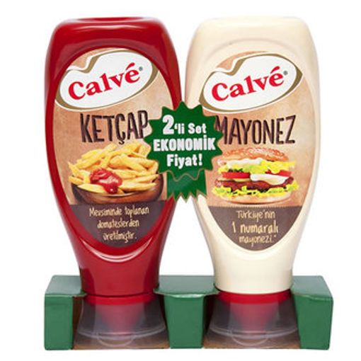 CALVE BUYUK SET KETÇAP + MAYONEZ 1140GR TATLI. ürün görseli