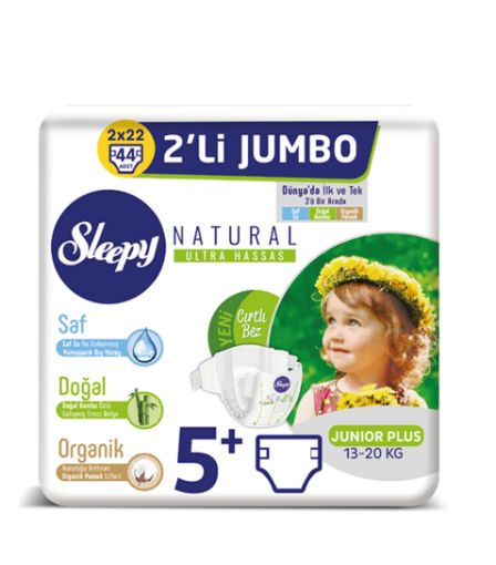 SLEEPY 2LI JUMBO 5+NO JUNIOR PLUS 36LI 13-20KG. ürün görseli