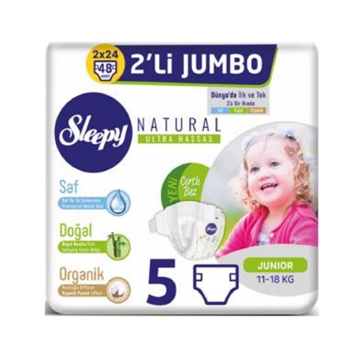 SLEEPY 2LI JUMBO 5NO JUNIOR 40LI 11-18KG. ürün görseli
