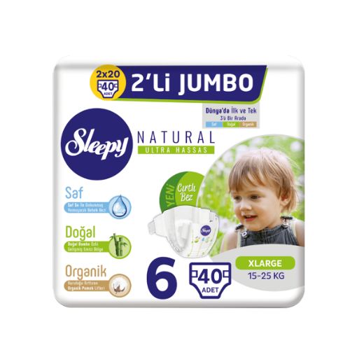 SLEEPY 2LI JUMBO 6NO XL 32LI 15-25KG. ürün görseli