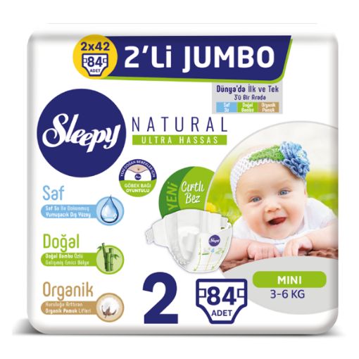 SLEEPY 2LI JUMBO 2NO MINI 68LI 3-6KG. ürün görseli