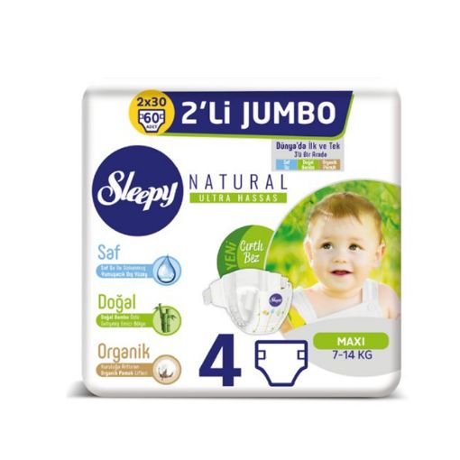 SLEEPY 2LI JUMBO 4NO MAXI 48LI 7-14KG. ürün görseli