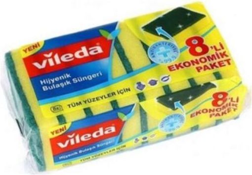 VILEDA SUNGER YESIL DUZ 8LI. ürün görseli