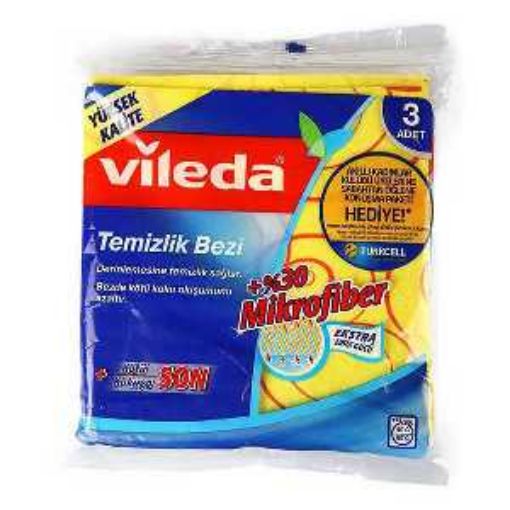 VILEDA TEMIZLIK BEZI 3LU MIKROFIBER. ürün görseli